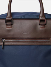 Load image into Gallery viewer, Sandqvist Mattias Weekend Bag - Navy Blue/Brown