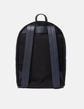 Load image into Gallery viewer, Sandqvist Ingvar Backpack (Canvas/Leather) - Black/Navy Blue
